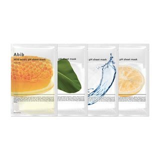 Korean Beauty Skincare -Abib-Mild Acidic pH Sheet Mask Set - 4 Types Yuja Fit
