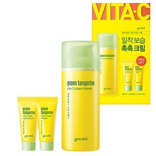 Korean Beauty Skincare -Goodal-Green Tangerine Vita C Cream Intense Set 3 pcs