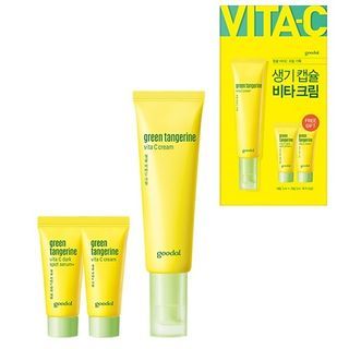 Korean Beauty Skincare -Goodal-Green Tangerine Vita C Cream Set 3 pcs
