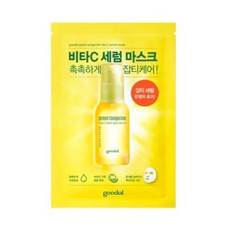 Korean Beauty Skincare -Goodal-Green Tangerine Vita C Dark Spot Serum Mask 1pc 30ml