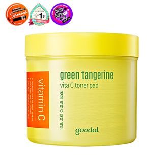 Korean Beauty Skincare -Goodal-Green Tangerine Vita C Toner Pad 70pcs