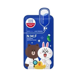 Korean Beauty Skincare -Mediheal-N.M.F Aquaring Ampoule Mask Set 10pcs (Line Friends Edition) 27ml x